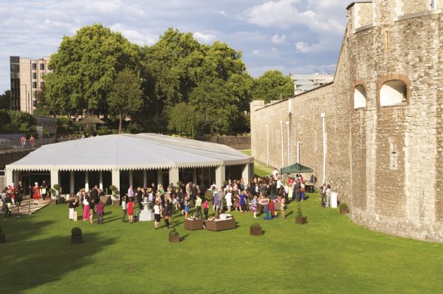 The pavilion at the tower of london